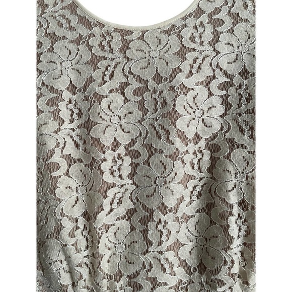 Bcbg MaxAzria Cream Lace Romper - Picture 5 of 5